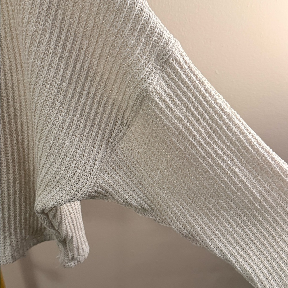 Korye Chunky Knit Sweater Cream Oversized Pullover XL - Picture 8 of 9